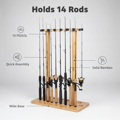 Fishing rod holders for garage - rod,