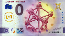 Null Euro Schein - 0 Euro - Belgien - Atomium - Brussels 2025-4 Anniversary