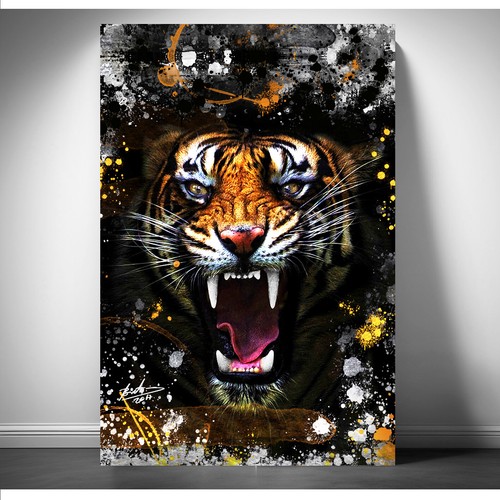 Leinwand bild tiger wandbilder - leinwand,
