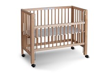 2.Wahl tiSsi Anstellbett Beistellbett MAXI Boxspring 50 x 90 cm, natur