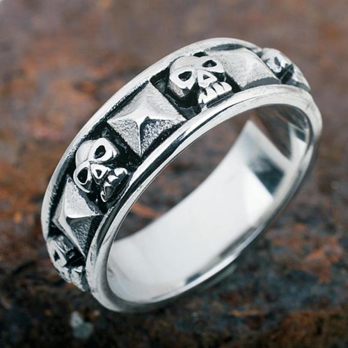 Totenkopf ring edelstahl - ring,