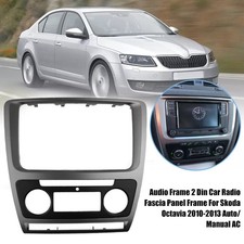 2DIN Autoradio Rahmen Radioblende kompatibel für SKODA Octavia 2010~2013 NEU