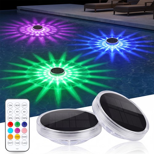 Led solar poolbeleuchtung - solar, rgb