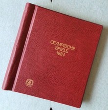 Briefmarken Olympische Spiele 1984 Briefmarkenalbum SF Vordruckalbum 58 Seiten 