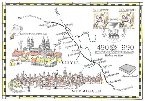 Briefm brd 500 - 500, jahre