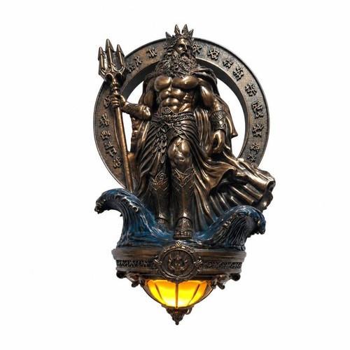 Wandleuchte mit skulptur antik - skulptur,