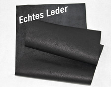 Echtes Leder, Nappaleder, Lammleder 19 cm X 12 cm mit Lederstärke 0,6 Schwarz