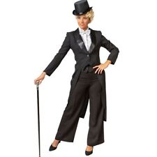 Frack schwarz mit Satinkragen für Damen Gr. 34-48 20er Jahre Show Fasching