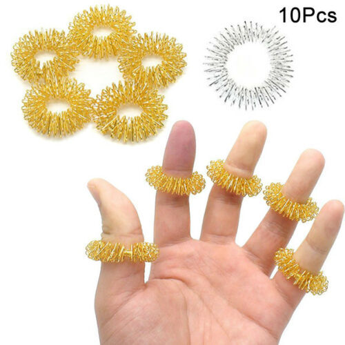10er set fingermassage ringe - set,