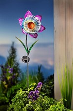 Solar-Gartenstecker "Flower Illusion" (Farbe: Pink)