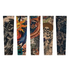 Tattoo Sleeve Tattooärmel Fake Skin Fasching Fasnacht Karneval Kostüm ManoaShark