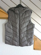 wunderschöne Daunen-Weste von Esprit, Gr. 44, dunkelgrau, Neu