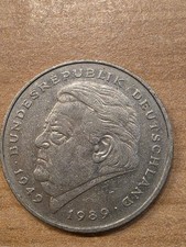 2 Mark F, 1990 Franz Josef Strauß, 40 Jahre Bundesrepublik Deutschland (162)
