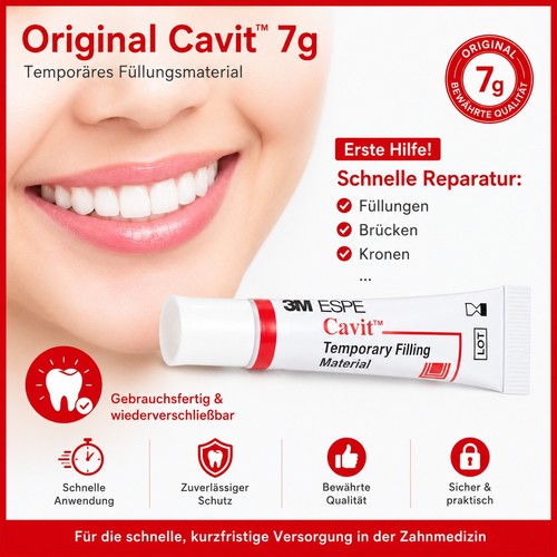 Cavit rot zahnreparatur - rot, |