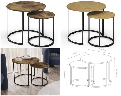 2er set satz couchtisch - 2er,