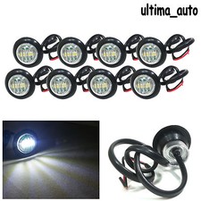8pcs LED white round front
