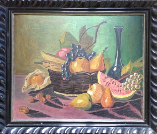 Stillleben korb mit obst - :::stillleben,