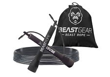 BeastGear Springseil Fitness Sprungseil Hüpfseil Seilspringen m. Tasche NEU+OVP