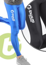 Lauftights Leggings Herren Nylon Lycra glänzend Männer TWIOO Running Tights