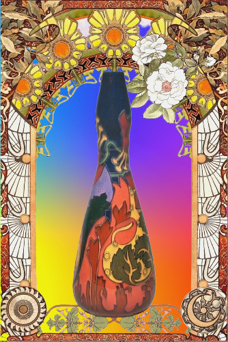 Art nouveau johann von - art, schwarz