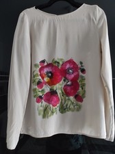 Superschönes Seidenshirt Gr