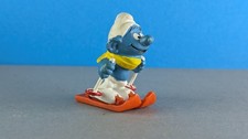 Schlumpf Schlümpfe Schleich Skifahrer Skischlumpf