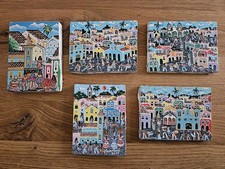 5 gemalte Miniatur Bilder