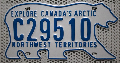 Kanada nummernschild northwest - kanada,