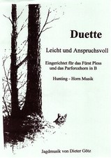 Noten Fürst Pless Parforcehorn Jagdmusik in B
