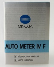 Instructions Minolta Auto
