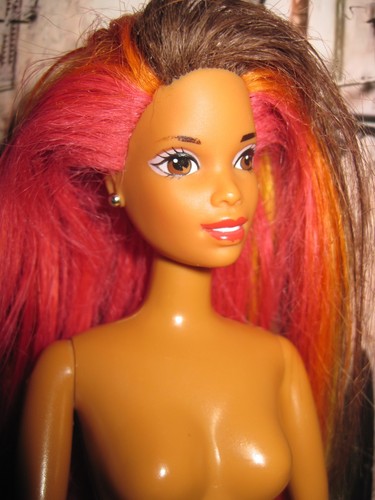 Vintage barbie hula hair - hula,