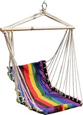 Hängesessel Hängeschaukel Indoor & Outdoor Bunter Hängestuhl im Hippie-Stil