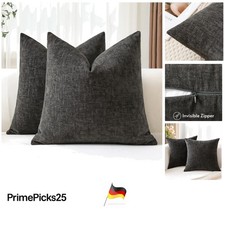 2er Set Chenille Kissenbezüge