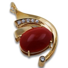 Anhänger Koralle Brillant 585