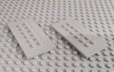 Lego® 6576  2x  hell grau 4x8