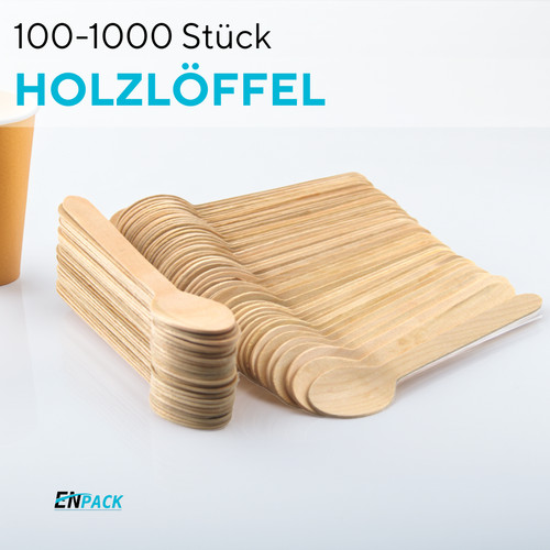 Enpack holzlöffel einweg - holzlöffel,