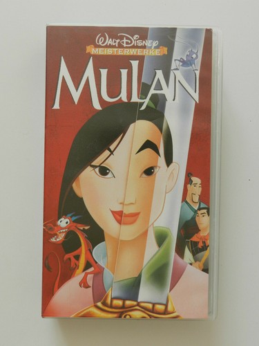 Vhs video kassette mulan - kassette,