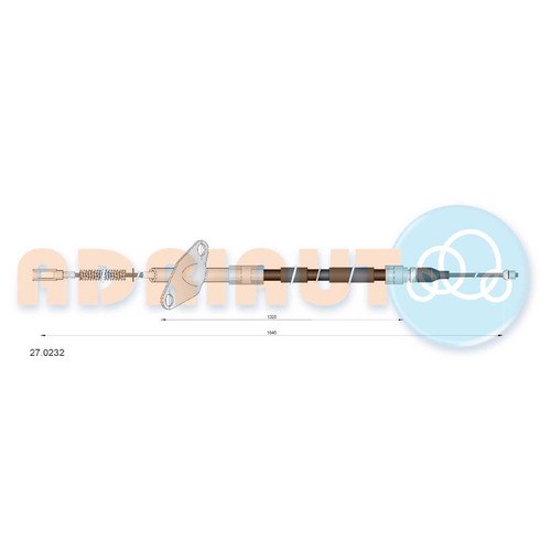 Adriauto handbremsseil hinten - handbremsseil,