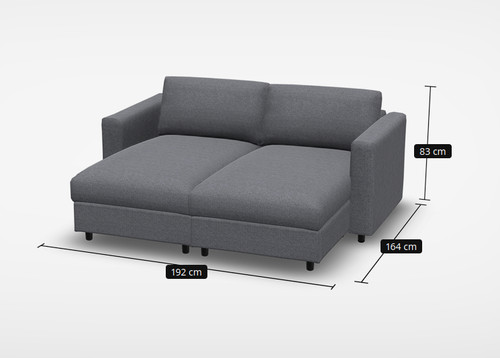 Liegecouch doppelrecamiere - liegecouch/,