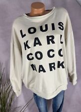 B-WARE neu Sweat Shirt Pullover Italy LOUIS KARL COCO oversize CREME 38 40 42