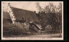 AK Echterdingen, Gaststätte Schlösslesmühle P. Mertznich, Straßenansicht 1932 