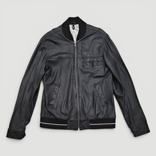 Rvca lederjacke m schwarz - lederjacke,