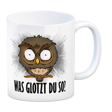 Eule kaffeebecher mit spruch - mit,