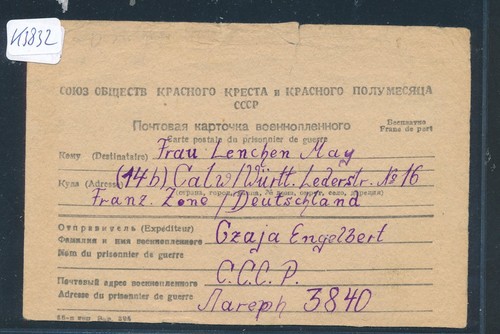 K3832 kriegsgefangenenpost - k3832),
