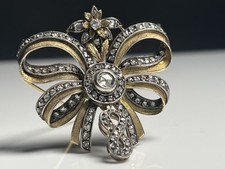 Antike Jugendstil Brosche 18K