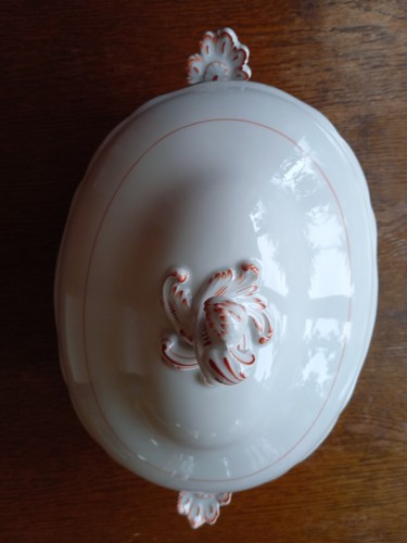 Meissen terrine rote koralle - ,