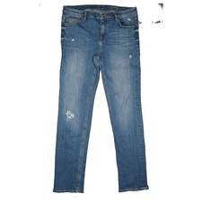 edc ESPRIT Stretch Jeans Hose Cargo Straight Leg mid 42 W32 L32 blau used Look