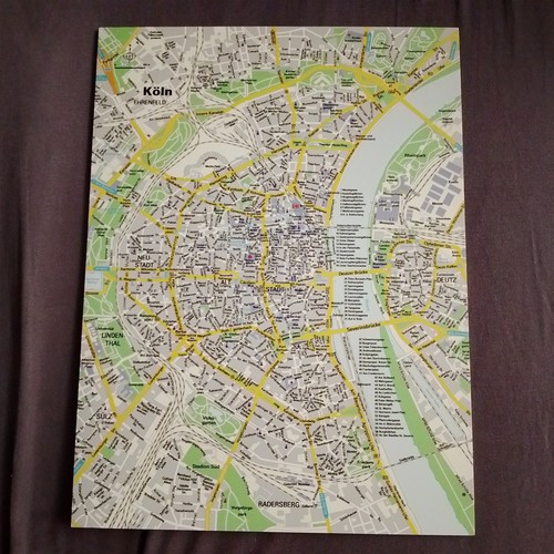 Wandbild köln stadtplan city - wandbild,