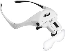 Lupenbrille mit 2 LED Licht