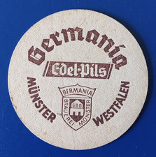 Bierdeckel Brauerei Germania Edel-Pils Müster Westfalen